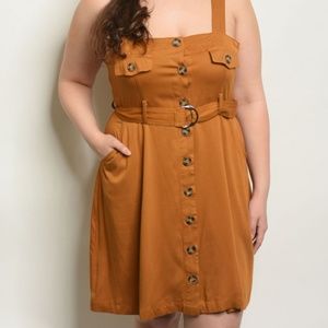 CAMEL PLUS SIZE DRESS